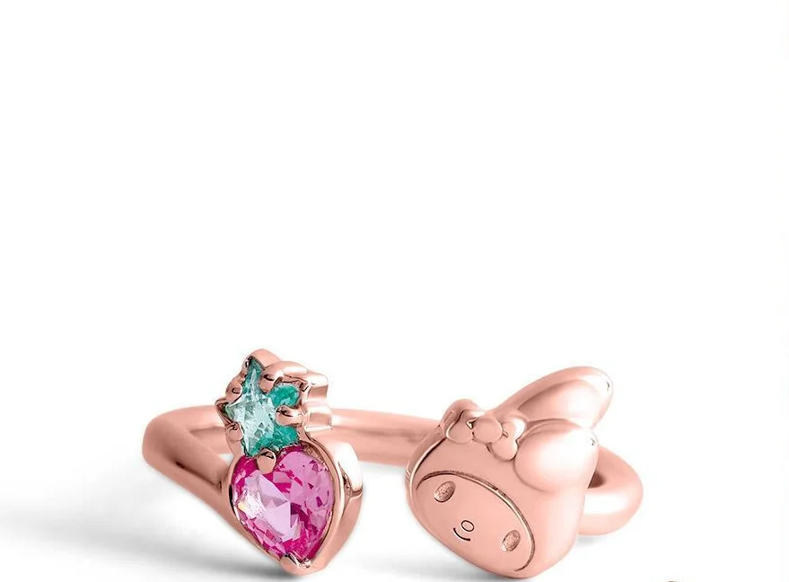 anime Melody Mymelody Strawberry Bright Crystal Ring Rings Rose Gold womens rings boho jewelry gifts for women
anime Melody Mymelody Strawberry Bright Crystal Ring Rings Rose Gold womens rings boho jewelry gifts for women