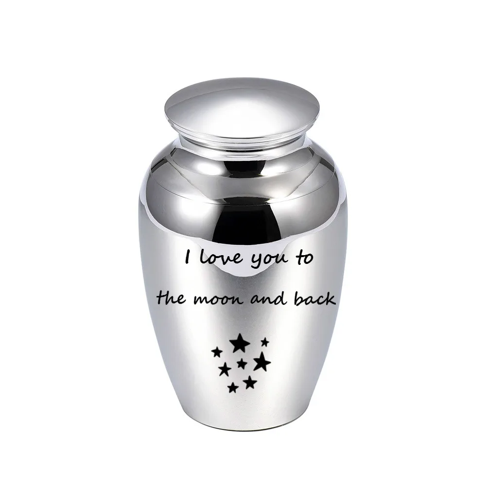 LHP184 73mm Stainless Steel Mini Urn for Human Cremation Ashes Memorial Keepsake Jewelry-I love you to the moon and back
LHP184 73mm Stainless Steel Mini Urn for Human Cremation Ashes Memorial Keepsake Jewelry-I love you to the moon and back