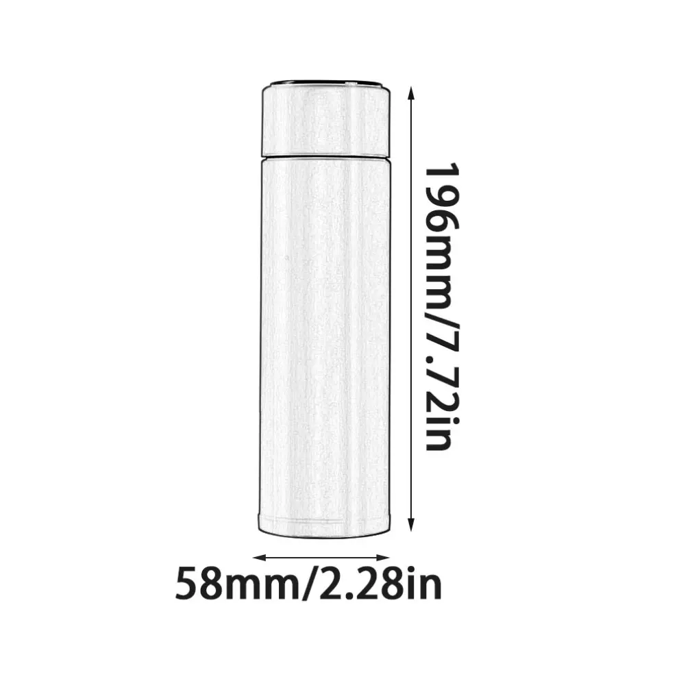 Led Intelligent Temperature Measurement Thermos Cup Touch Display Water Couple Gift | Бытовая техника