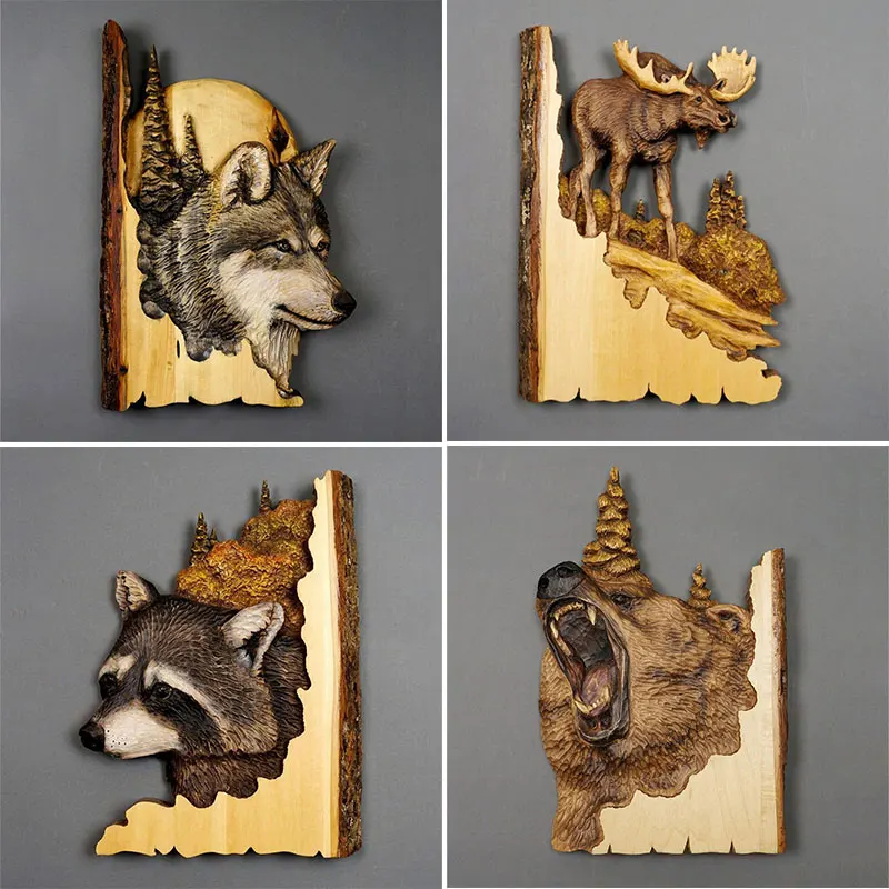 Art Wall Decor Home Decor Hand Carved Wood Tapestries Animal Carving Crafts Unique Father Tree Planter Gift Decorative Shelves
Art Wall Decor Home Decor Hand Carved Wood Tapestries Animal Carving Crafts Unique Father Tree Planter Gift Decorative Shelves