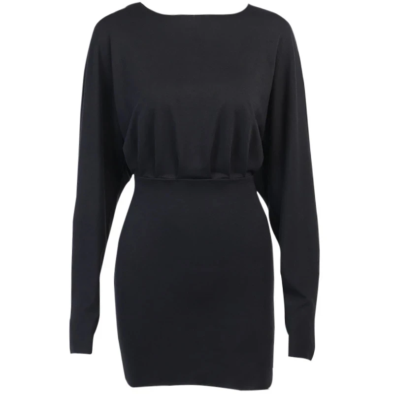 Back drawstring cut out dress women's spring and autumn sexy slim fitting lace up long sleeve party casual dress
Back drawstring cut out dress women's spring and autumn sexy slim fitting lace up long sleeve party casual dress