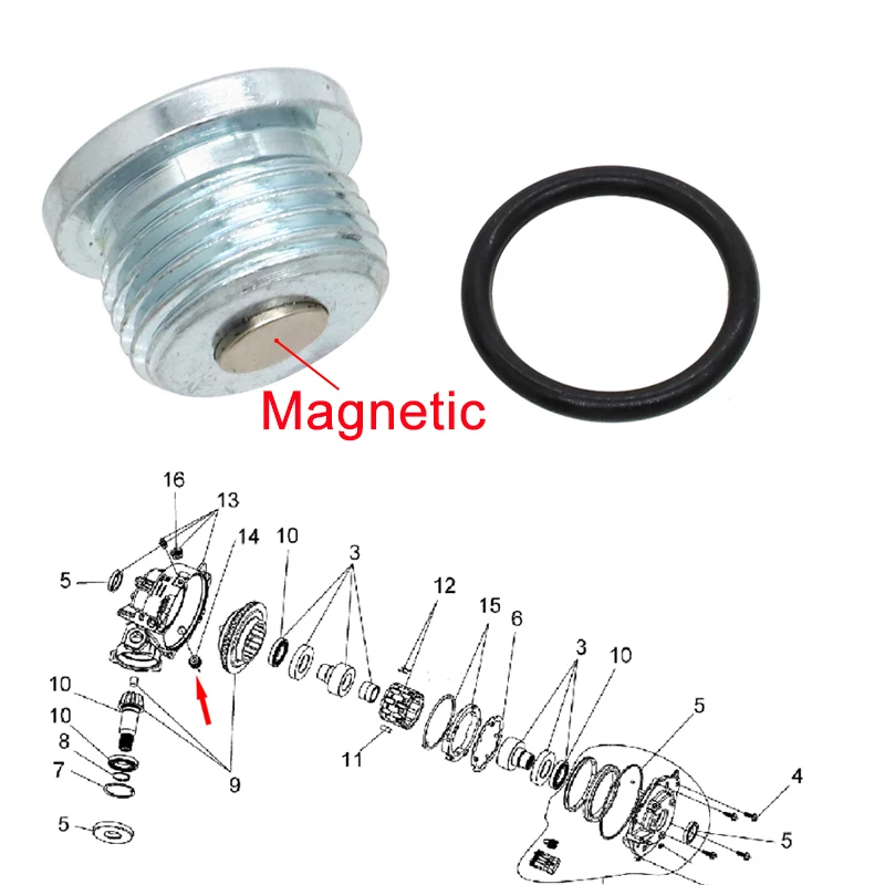 Magnetic Front Diff Drain Plug Bolts For Polaris Ranger Sportsman 400 450 500 570 600 700 800 Magnum ATV UTV 3233794 3234412
Magnetic Front Diff Drain Plug Bolts For Polaris Ranger Sportsman 400 450 500 570 600 700 800 Magnum ATV UTV 3233794 3234412