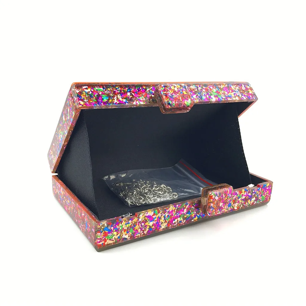 Women Evening Bag Geometric Stitching Color Acrylic Box Party Package High Capacity High Quality Durable Crossbody Bags #YL5
Women Evening Bag Geometric Stitching Color Acrylic Box Party Package High Capacity High Quality Durable Crossbody Bags #YL5