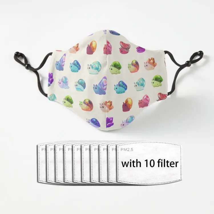 Jewel Snail pastel Adult Mask Dust Reusable Luxury Polyester Face Mouth Mask With Filter
Jewel Snail pastel Adult Mask Dust Reusable Luxury Polyester Face Mouth Mask With Filter