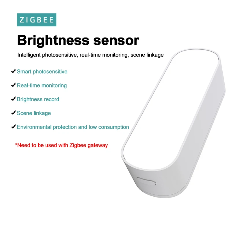Tuya/Smart Life APP Zigbee Light Sensor Brightness Detector Home Linkage Illumination Sensor Smart home appliance accessories
Tuya/Smart Life APP Zigbee Light Sensor Brightness Detector Home Linkage Illumination Sensor Smart home appliance accessories