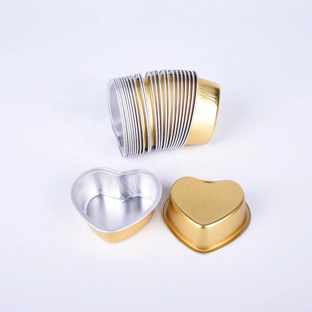 Valentine Aluminum Foil Cake Pan Heart Shaped Cupcake Cup With Lids 100 Ml/ 3.4 Ounces Disposable Mini Cupcake Cup
Valentine Aluminum Foil Cake Pan Heart Shaped Cupcake Cup With Lids 100 Ml/ 3.4 Ounces Disposable Mini Cupcake Cup