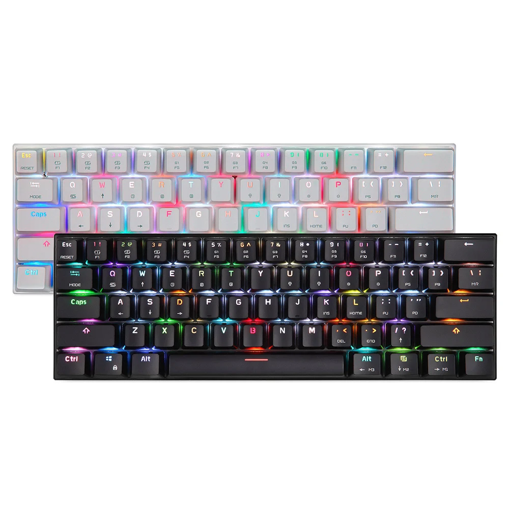 Bluetooth Wireless Keyboard Type-C Wired Dual Mode Mechanical RGB Backlit 61 Keys Portable Mini Keyboard For Gaming
Bluetooth Wireless Keyboard Type-C Wired Dual Mode Mechanical RGB Backlit 61 Keys Portable Mini Keyboard For Gaming