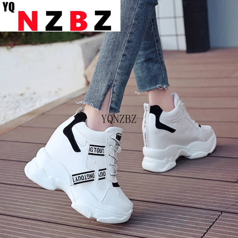 

Hot Sales Trendy Shoes Women High Top Sneakers Women Platform Ankle Boots Basket Femme Chaussures Femmes Height Increase Sneaker