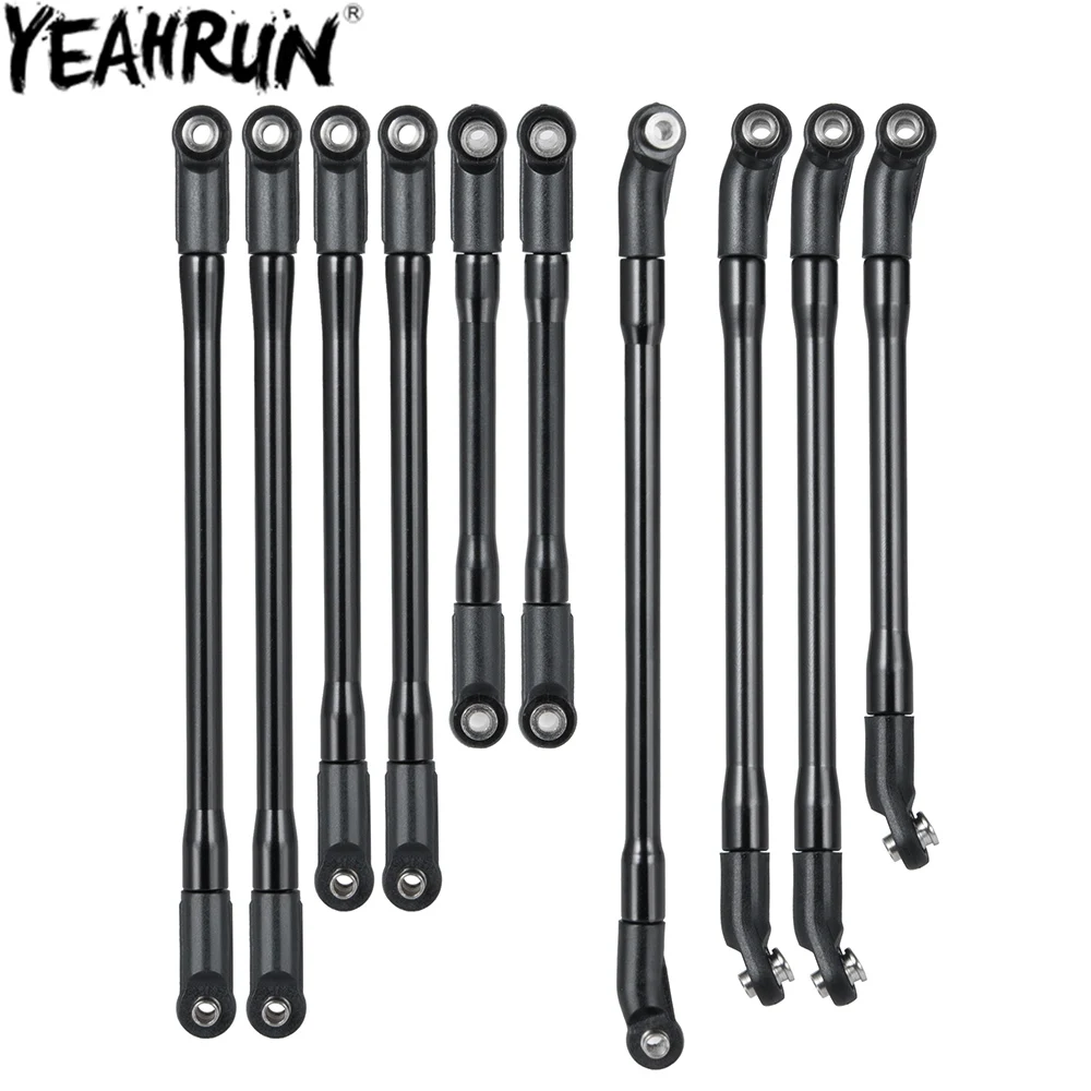 Металлические звенья YEAHRUN, набор тяг, пластиковый конец стержня 313 мм, колесная база для 1/10 Axial SCX10 II 90046, звенья для гусеничного автомобиля на ...
Металлические звенья YEAHRUN, набор тяг, пластиковый конец стержня 313 мм, колесная база для 1/10 Axial SCX10 II 90046, звенья для гусеничного автомобиля на ...