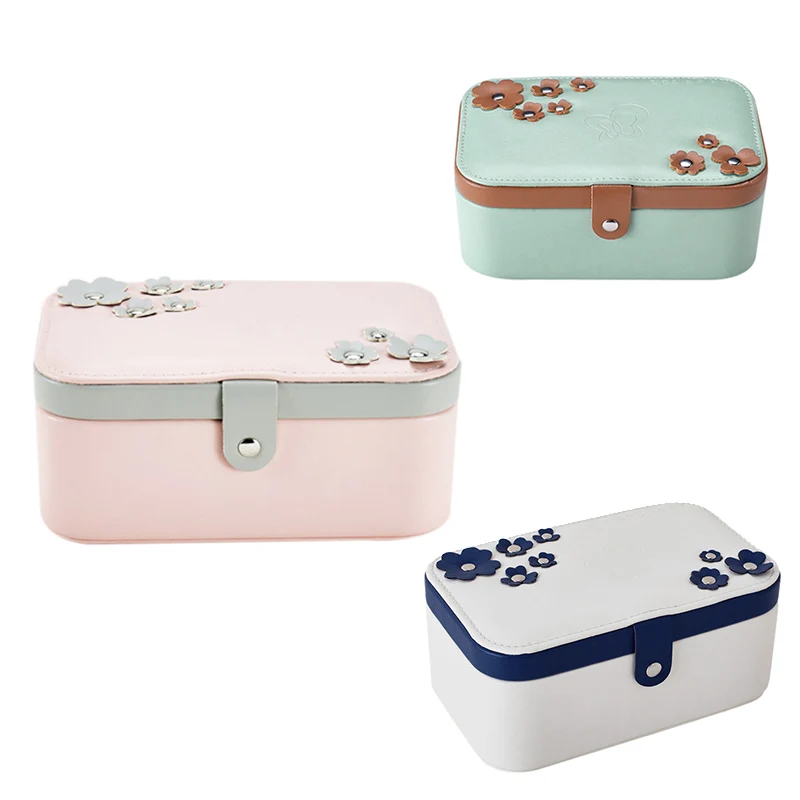 Jewelry Display Box Storage Box Multi-Layer Portable Jewelry Storage Box PU Travel Jewelry Box 
Jewelry Display Box Storage Box Multi-Layer Portable Jewelry Storage Box PU Travel Jewelry Box