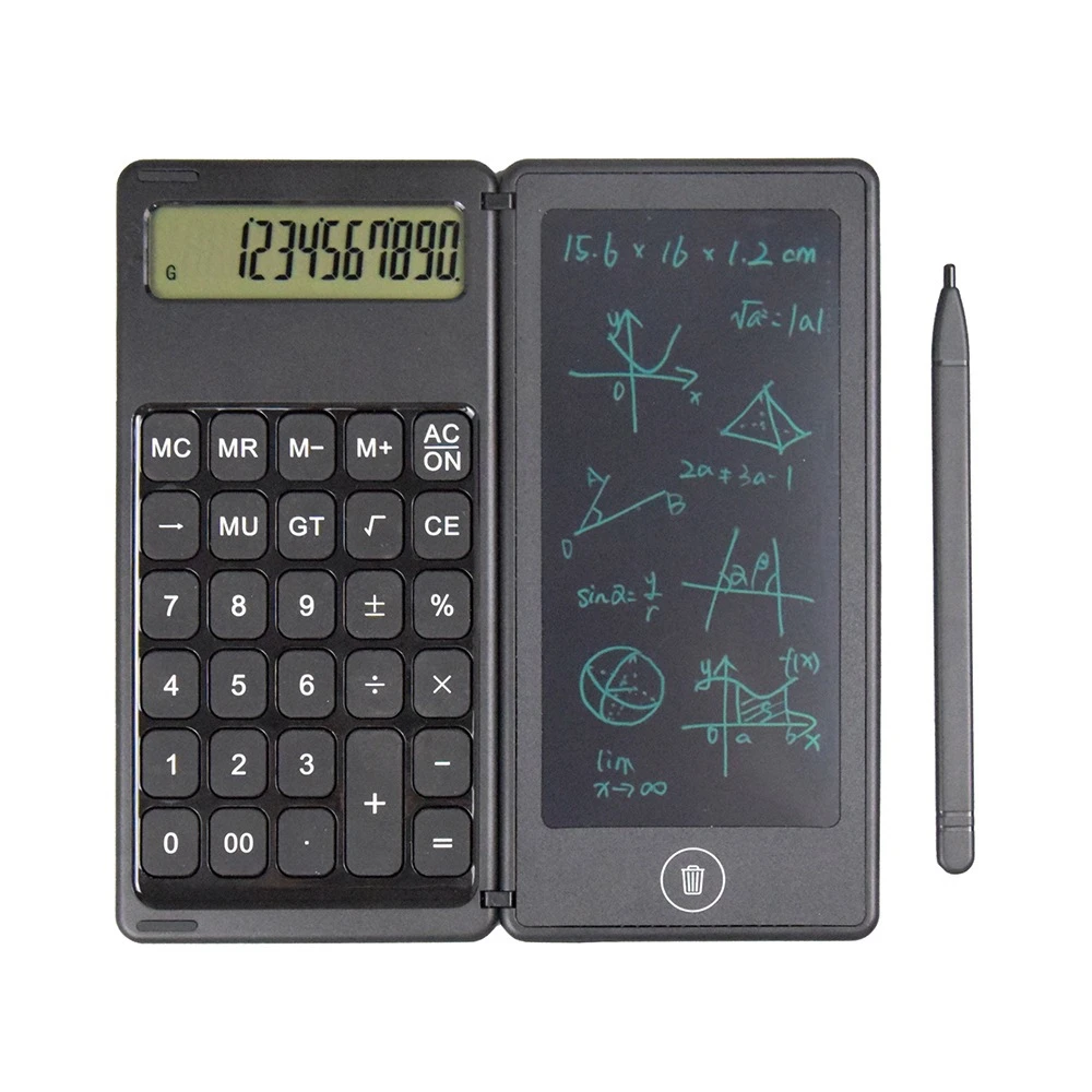 Electronic Digital Lcd Writing Tablet Drawing Board Graphics Kid Gift Calculator Notepad With 12 Digits Display
Electronic Digital Lcd Writing Tablet Drawing Board Graphics Kid Gift Calculator Notepad With 12 Digits Display