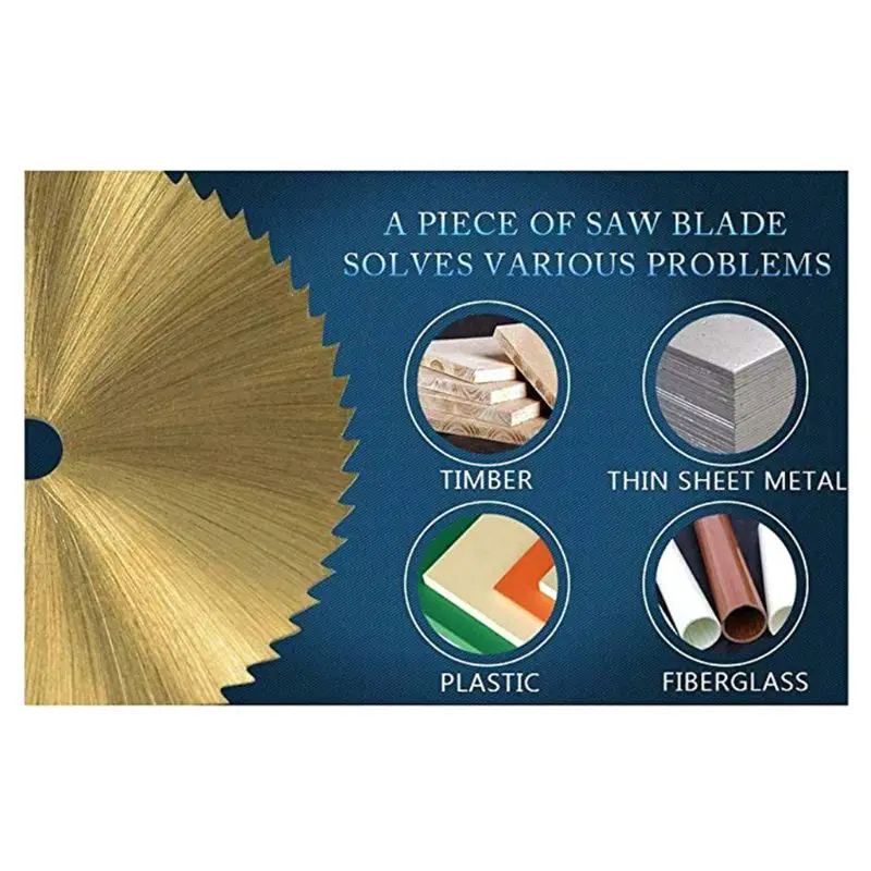 

6pcs/Set HSS Mini Circular Saw Blades Cutting Disc Power Tools for Wood Plastic Aluminum 22mm, 25mm, 32mm, 35mm, 44mm, 50mm