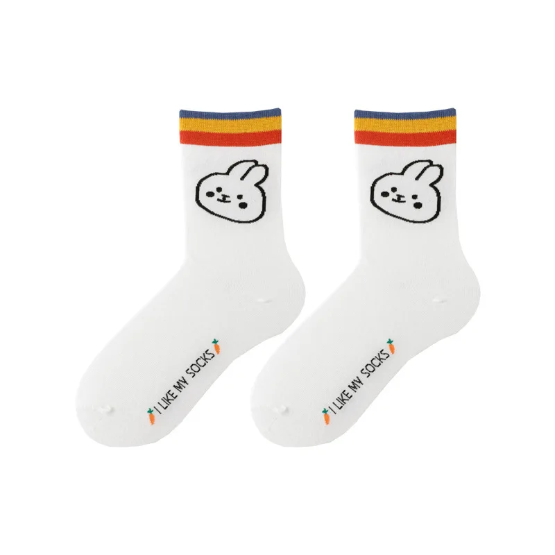 Rabbit Socks Women Cartoon Woman Sock Animal Kawaii Classic Happy Sox Casual Comfortable Spring Summer Trendy Korean Calcetines 
Rabbit Socks Women Cartoon Woman Sock Animal Kawaii Classic Happy Sox Casual Comfortable Spring Summer Trendy Korean Calcetines