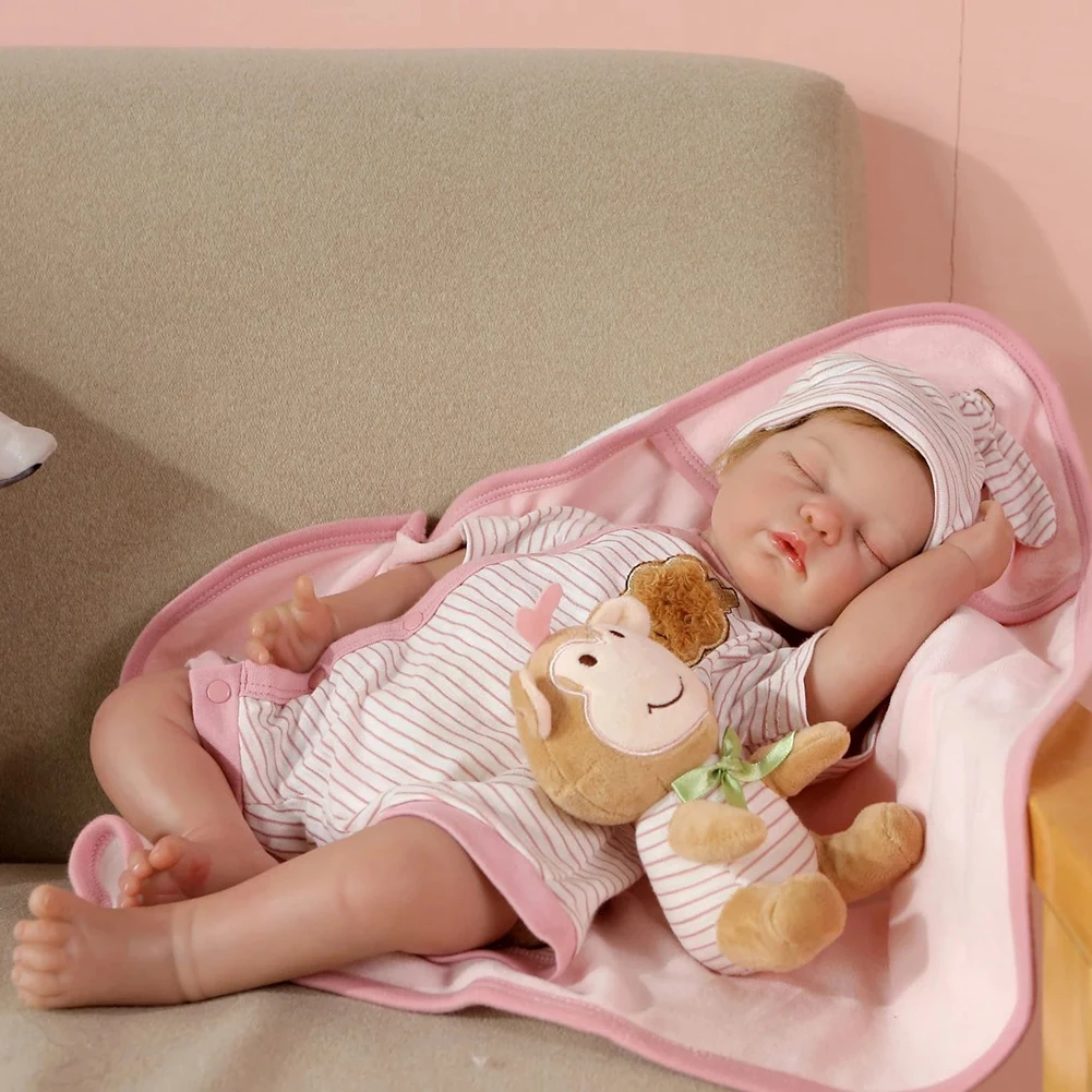 NPK 50cm Cute And Lifelike Reborn Baby Child Toddler Accompany Mini Doll With Hair Clothes Cute Fabric Children Toy Gift
NPK 50cm Cute And Lifelike Reborn Baby Child Toddler Accompany Mini Doll With Hair Clothes Cute Fabric Children Toy Gift