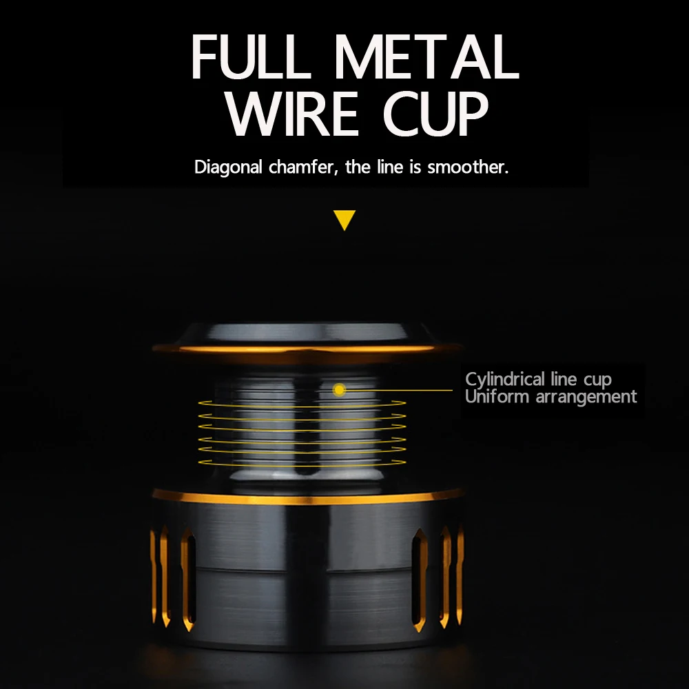 SIECHI All Metal Fishing Reel GW1000-7000 5.2:1 8kg Max Drag Saltwater Spinning Reel For Carp Bass Stainless Steel Reel Fishing
SIECHI All Metal Fishing Reel GW1000-7000 5.2:1 8kg Max Drag Saltwater Spinning Reel For Carp Bass Stainless Steel Reel Fishing