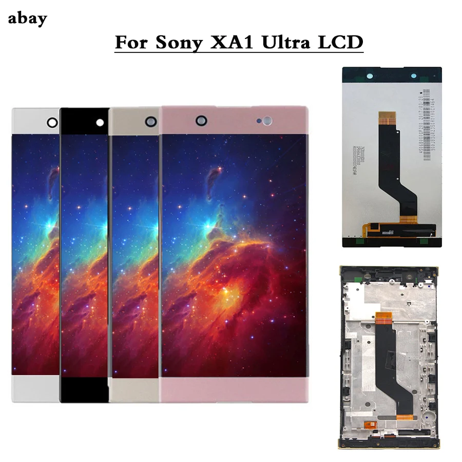 100% тест для sony Xperia XA1 Ultra lcd дисплей кодирующий преобразователь сенсорного экрана