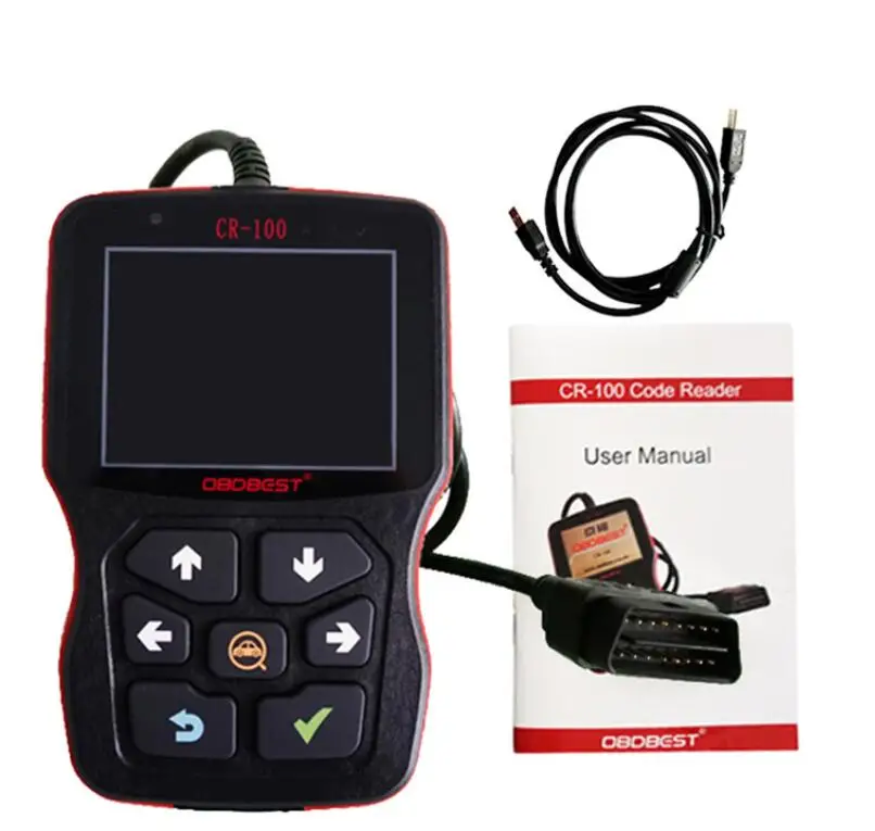 Newest OBDBEST CR-100 CR100 OBDII/EOBD Code Reader Car Scanner Diagnostic Tools Support CAN BUS Standard 16Pin Clear Faults Code
Newest OBDBEST CR-100 CR100 OBDII/EOBD Code Reader Car Scanner Diagnostic Tools Support CAN BUS Standard 16Pin Clear Faults Code