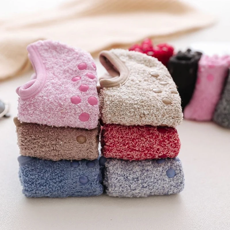 10 Pair Women Socks Winter Floor Socks Velvet Indoor Short Non-slip Super Thicken Soft Boat Socks Solid Color Warm Sock Slippers
10 Pair Women Socks Winter Floor Socks Velvet Indoor Short Non-slip Super Thicken Soft Boat Socks Solid Color Warm Sock Slippers