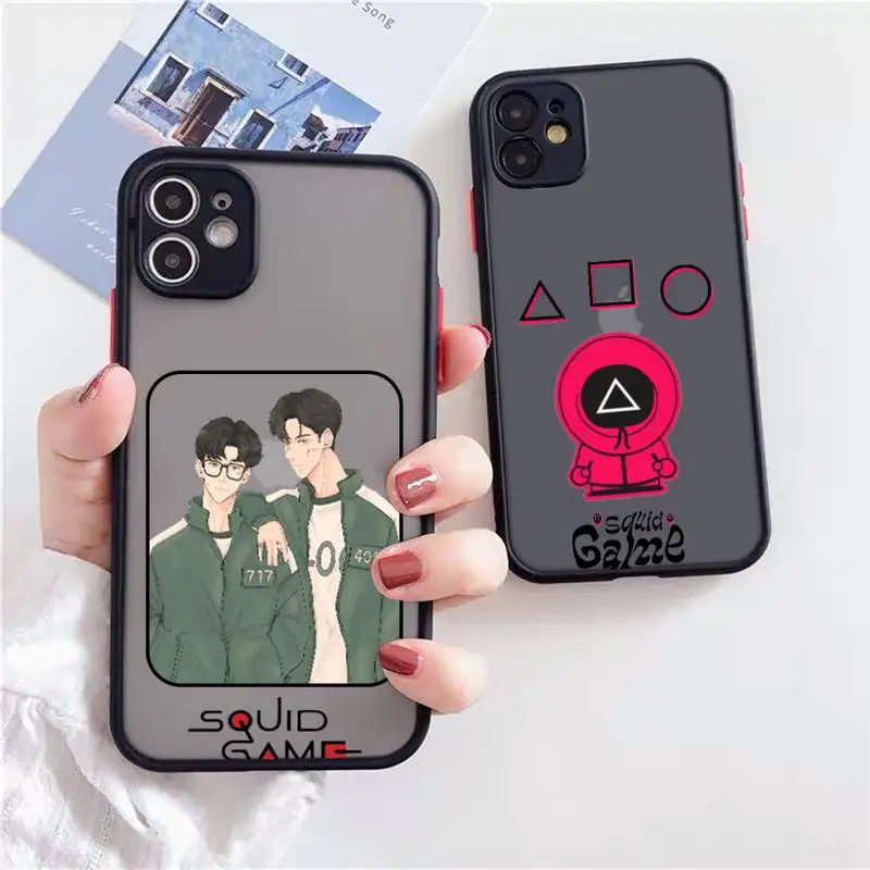Squid Game Jiang Xiao Korea TV Phone Case Matte Transparent for iPhone 7 8 11 12 s mini pro X XS XR MAX Plus Clear mobile bag
Squid Game Jiang Xiao Korea TV Phone Case Matte Transparent for iPhone 7 8 11 12 s mini pro X XS XR MAX Plus Clear mobile bag