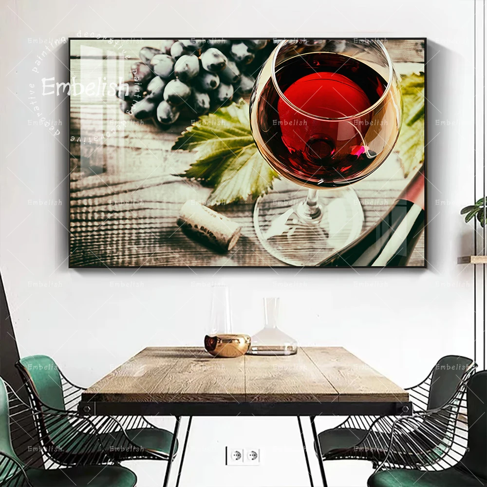 Red Wine And Grapes Modern Kitchen Home Decor Pictures For Living Room Dinning Room Wall Posters HD Spray On Canvas Paintings
Red Wine And Grapes Modern Kitchen Home Decor Pictures For Living Room Dinning Room Wall Posters HD Spray On Canvas Paintings