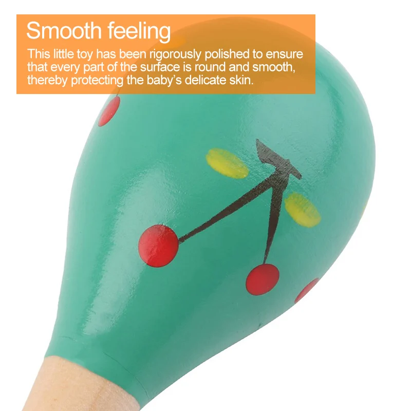 Wooden Rocking Sand Ball Baby Hearing Grasping Training Toy Sandbell Small Sand Hammer Baby Household Early Education Sand Bell
Wooden Rocking Sand Ball Baby Hearing Grasping Training Toy Sandbell Small Sand Hammer Baby Household Early Education Sand Bell