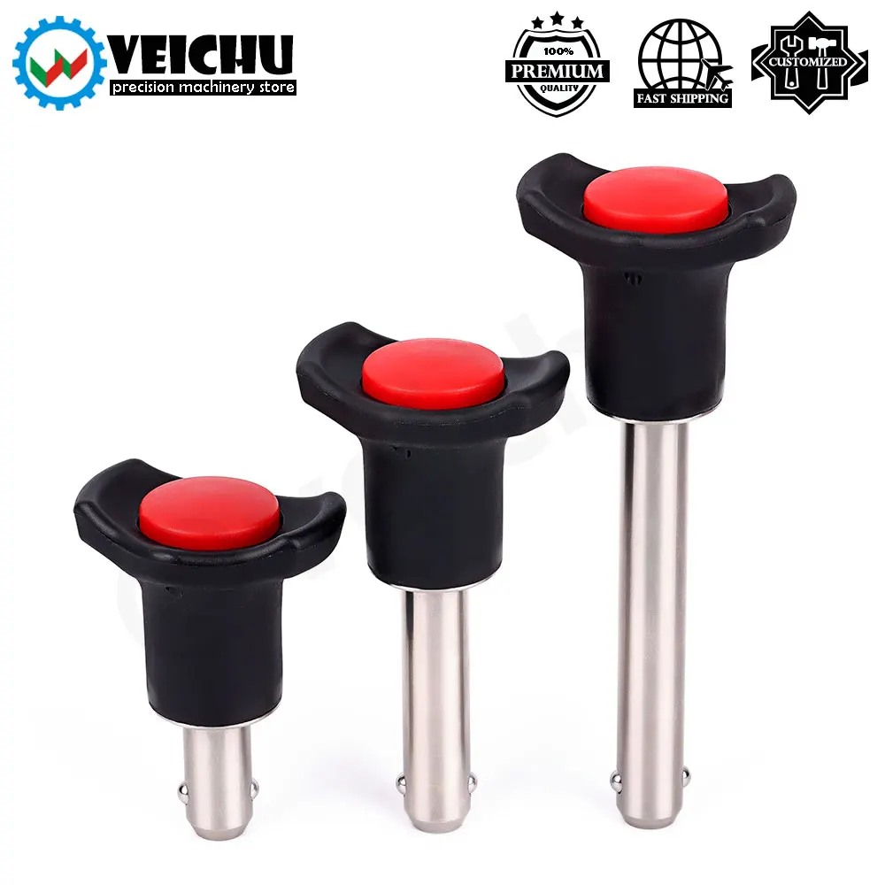 VEICHU Plastic Knob Detent Pins For Positiong/Fix Quickly And Easily,Quick Release Button Ball Lock Pins Spring Pressure Type 
VEICHU Plastic Knob Detent Pins For Positiong/Fix Quickly And Easily,Quick Release Button Ball Lock Pins Spring Pressure Type