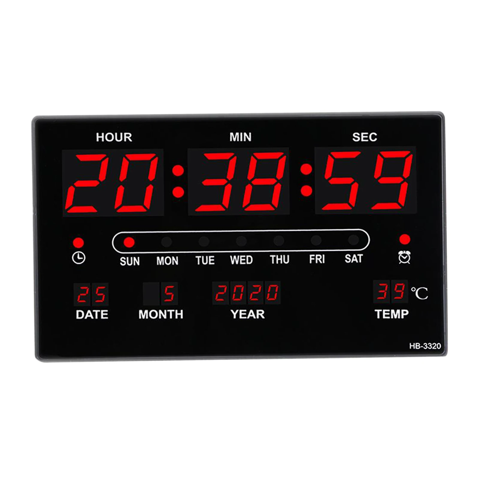 Extra Big Screen LED Office Wall Desk Clock 12H 24H Calendar -Time - Days - Week - Year Temperature Meter Projection Clocks USB
Extra Big Screen LED Office Wall Desk Clock 12H 24H Calendar -Time - Days - Week - Year Temperature Meter Projection Clocks USB
