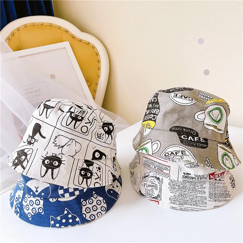 Children Bucket Hat Cartoon doodle cotton Baby Fisherman Hats Summer Outdoor Beach Sun Caps
Children Bucket Hat Cartoon doodle cotton Baby Fisherman Hats Summer Outdoor Beach Sun Caps