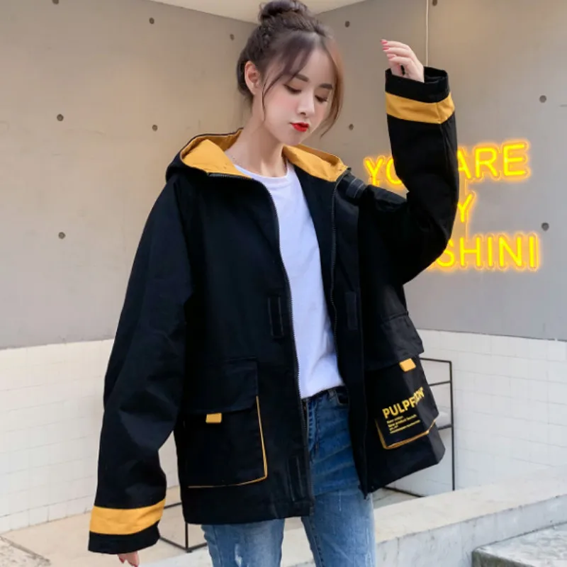 Jackets Women Zipper Button Letter Casual Loose Korean Style BF Ulzzang Harajuku Streetwear Students Daily All-match Womens Chic
Jackets Women Zipper Button Letter Casual Loose Korean Style BF Ulzzang Harajuku Streetwear Students Daily All-match Womens Chic