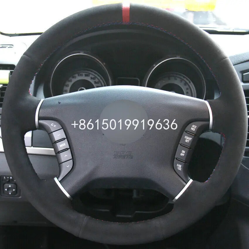 Black Suede Hand-stitched Car Steering Wheel Cover for Mitsubishi Pajero 2007-2014 Galant 2008-2012
Black Suede Hand-stitched Car Steering Wheel Cover for Mitsubishi Pajero 2007-2014 Galant 2008-2012