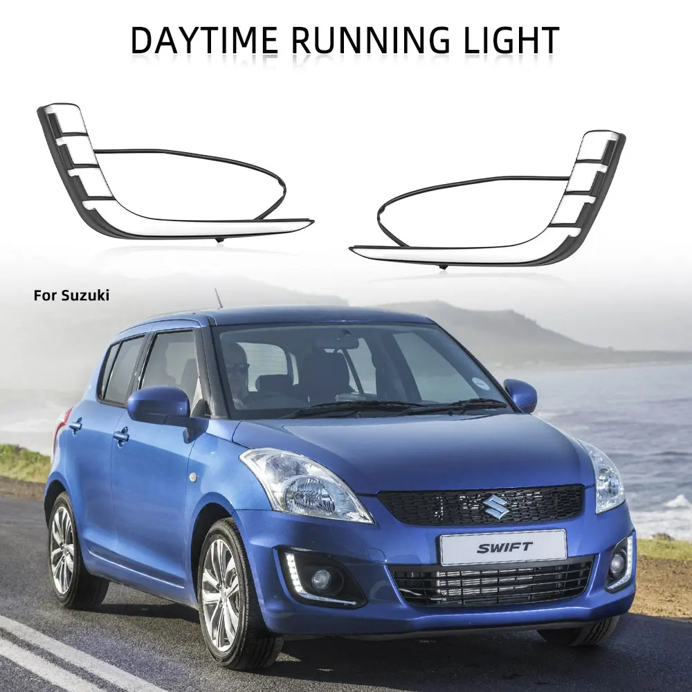 Светодиодный ные фасветильник DRL для Suzuki Swift 2014 2015 2016, белые дневные ходовые огсветильник с желтым указателем поворота, фары дальнего света
Светодиодный ные фасветильник DRL для Suzuki Swift 2014 2015 2016, белые дневные ходовые огсветильник с желтым указателем поворота, фары дальнего света