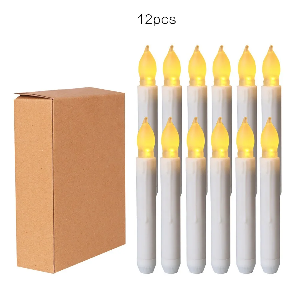 12 Yellow Flickering Remote LED Electronic Candle Light For Christmas Home Decorations Dinner Party Decoration
12 Yellow Flickering Remote LED Electronic Candle Light For Christmas Home Decorations Dinner Party Decoration