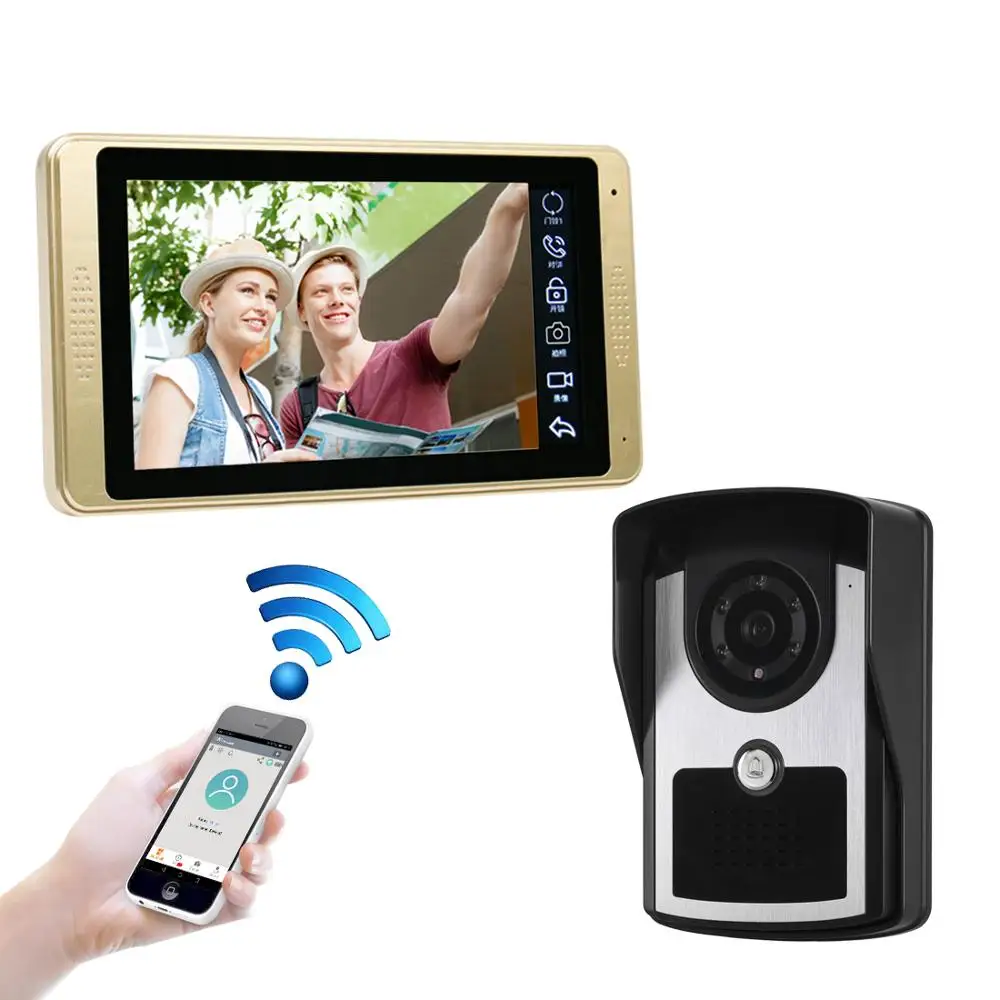 WIFI/Wired Video Doobell Intercom Monitor with WIFI Home Security System Waterproof IR Night Vision Camera
WIFI/Wired Video Doobell Intercom Monitor with WIFI Home Security System Waterproof IR Night Vision Camera