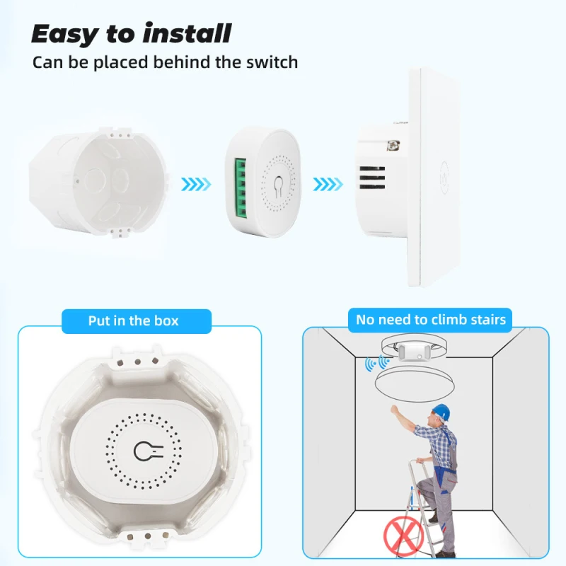 Tuya Wifi Smart Switch 16A/10A Support Two Way Control Mobile APP Voice Remote Control Works With Smart Life Alexa Google Home 
Tuya Wifi Smart Switch 16A/10A Support Two Way Control Mobile APP Voice Remote Control Works With Smart Life Alexa Google Home