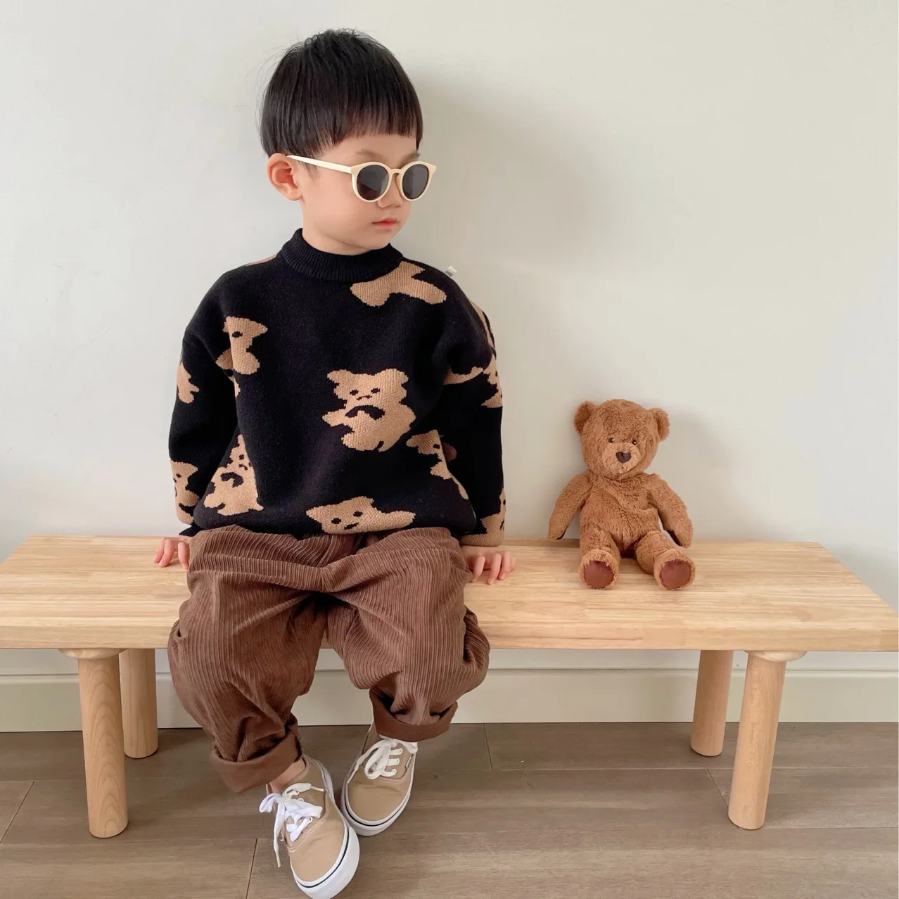 Winter Boys Girls Knit Pullover Sweater Children's Sweaters Autumncute Bear Kids Long Sleeve Knitted Clothing Baby Knitting Tops
Winter Boys Girls Knit Pullover Sweater Children's Sweaters Autumncute Bear Kids Long Sleeve Knitted Clothing Baby Knitting Tops