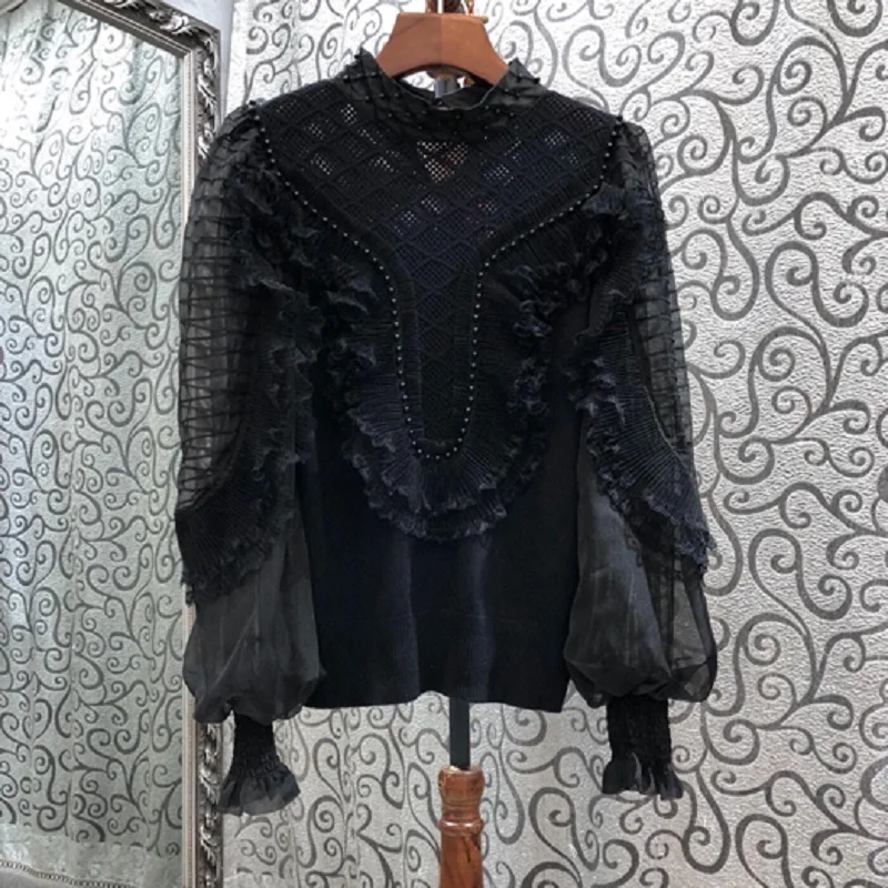 Arrival Sweaters New 2021 Spring Fashion White Black Jumpers Women Beading Lace Deco Long Sleeve Casual Knitted Pullovers Femme
Arrival Sweaters New 2021 Spring Fashion White Black Jumpers Women Beading Lace Deco Long Sleeve Casual Knitted Pullovers Femme