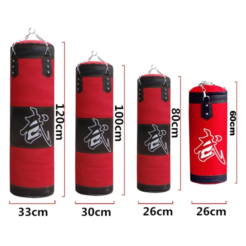 New Empty Boxing Sand Bag Hanging Kick Sandbag Fight Karate Training Punching Sand Bag With Metal Chain Hook Carabiner 
New Empty Boxing Sand Bag Hanging Kick Sandbag Fight Karate Training Punching Sand Bag With Metal Chain Hook Carabiner