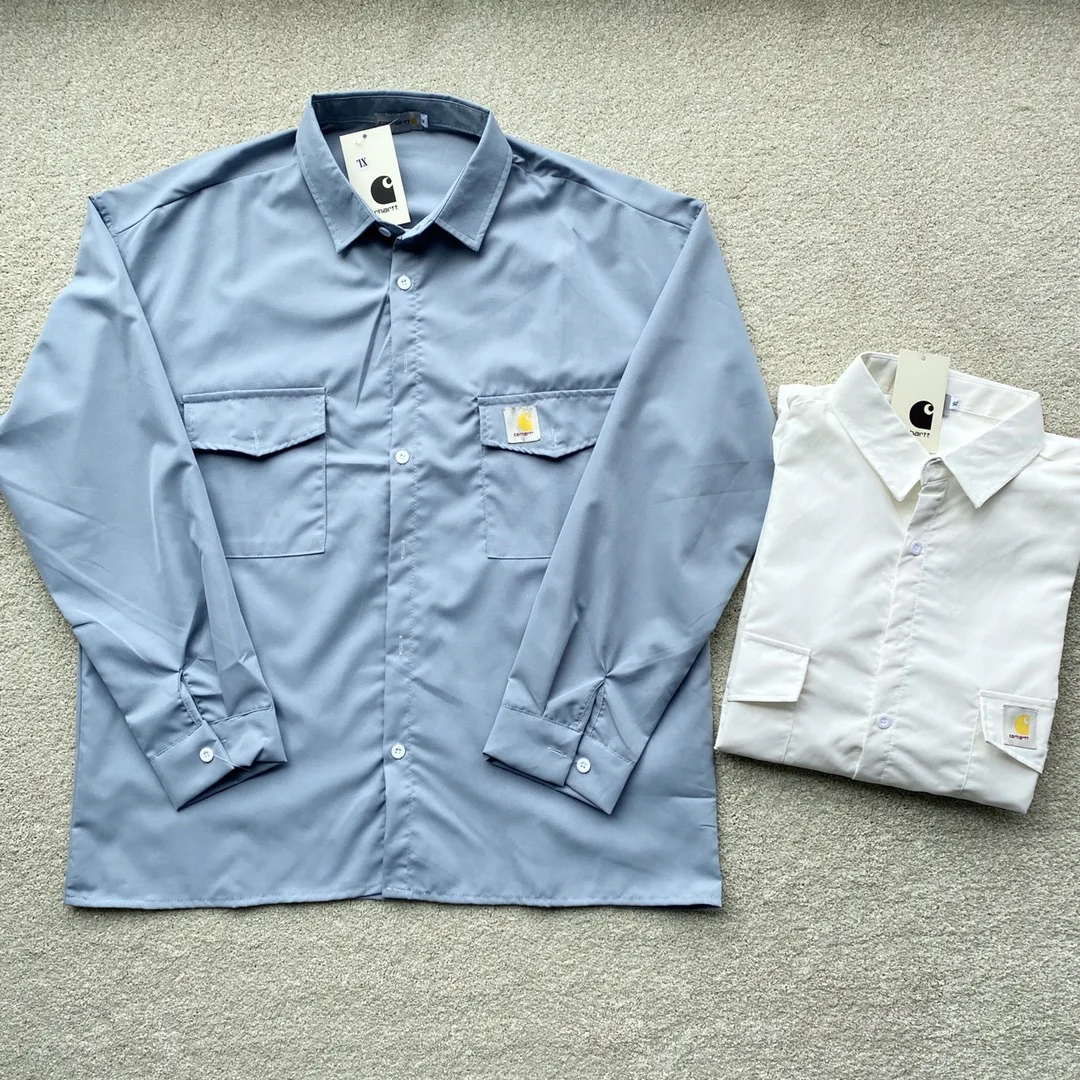 Spring Tooling Shirt Men's Long-Sleeved 2021 New Salt-Line Lazy Style Shirt Wild Handsome Casual Long-Sleeved
Spring Tooling Shirt Men's Long-Sleeved 2021 New Salt-Line Lazy Style Shirt Wild Handsome Casual Long-Sleeved