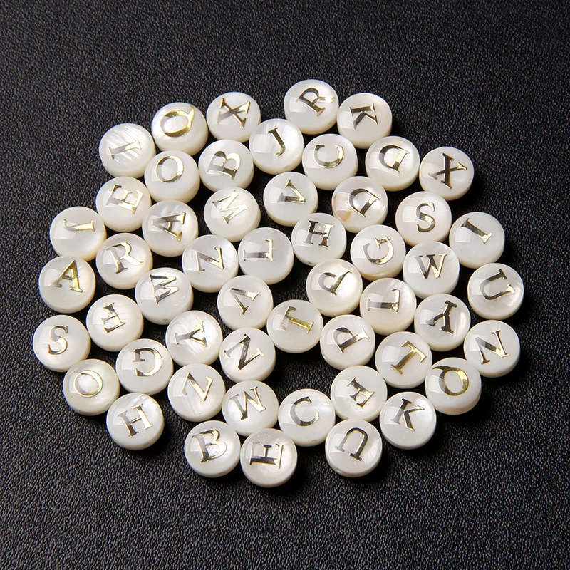 8mm Mother Of Pearl Shell Bead 26 Capital Letter White Natuarl Pearl Shell Letter Round Beads Jewelry Making Accessories DIY
8mm Mother Of Pearl Shell Bead 26 Capital Letter White Natuarl Pearl Shell Letter Round Beads Jewelry Making Accessories DIY
