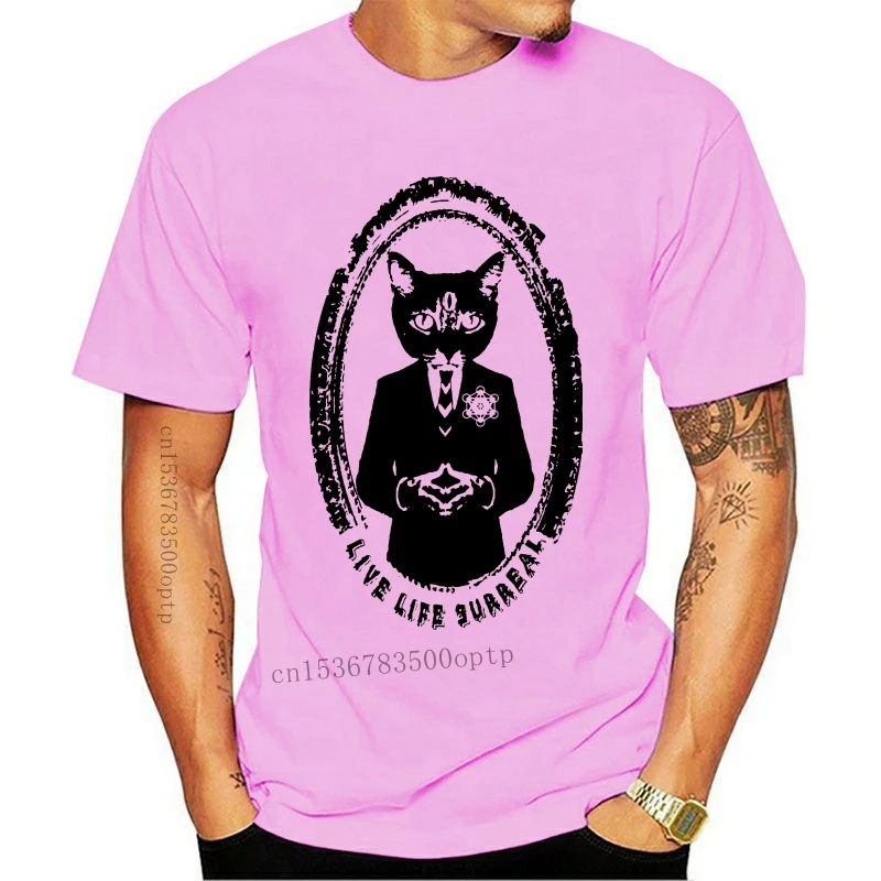 New Live Surreal T-shirt Men Black Cat T Shirt Summer Casual White Tees Vintage Pattern Tops Tshirt Cotton Fabric Streetwear Cus
New Live Surreal T-shirt Men Black Cat T Shirt Summer Casual White Tees Vintage Pattern Tops Tshirt Cotton Fabric Streetwear Cus