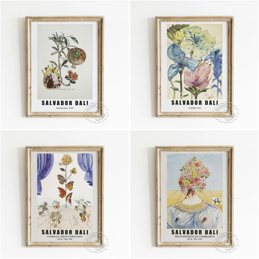 Salvador Dali Surrealism Exhibition Museum Poster, The Butterfly Rose Art Prints, Fleurs Wall Picture, Pomegranate Home Decor
Salvador Dali Surrealism Exhibition Museum Poster, The Butterfly Rose Art Prints, Fleurs Wall Picture, Pomegranate Home Decor