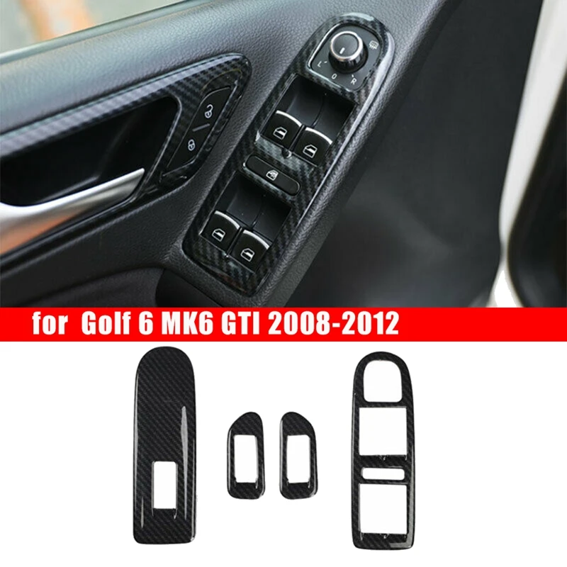 Carbon Fiber Window Lift Panel Switch Cover Trim for Golf 6 MK6 - 2008-2012 Accessories Interior Decoration
Carbon Fiber Window Lift Panel Switch Cover Trim for Golf 6 MK6 - 2008-2012 Accessories Interior Decoration
