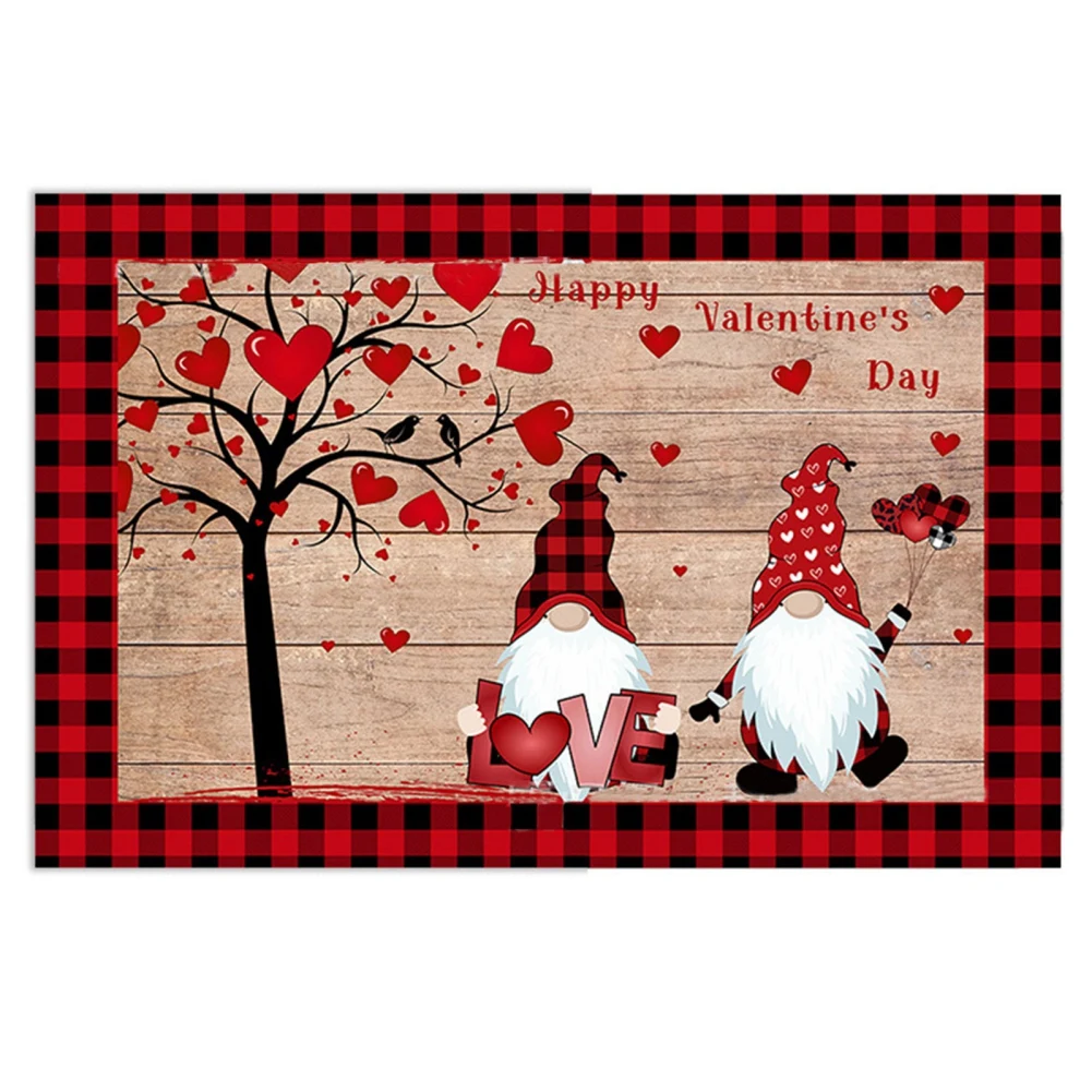 Valentine's Day Quality Dye Printing Gnome Door Non-slip Mat Indoor Outdoor Home Decoration for Valentines Day
Valentine's Day Quality Dye Printing Gnome Door Non-slip Mat Indoor Outdoor Home Decoration for Valentines Day