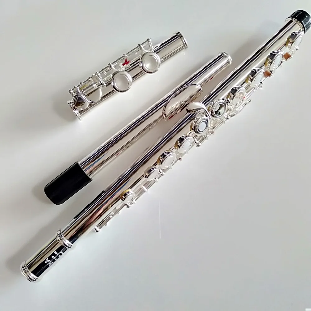 Топ японская флейта FL 471 Профессиональный Мельхиор C Ключ 16 Флейта с отверстиями