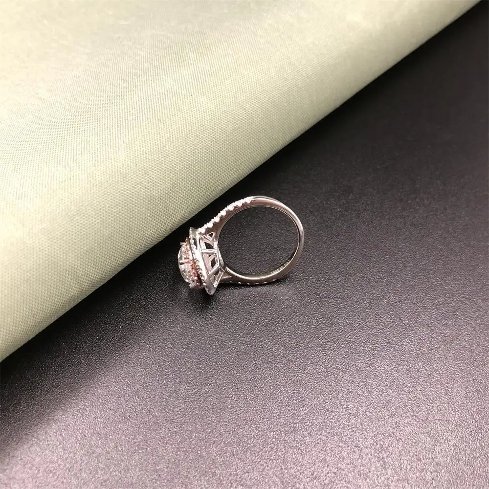 Грушевидное женское циркониевое кольцо суперразмера AAA изысканное Свадебное