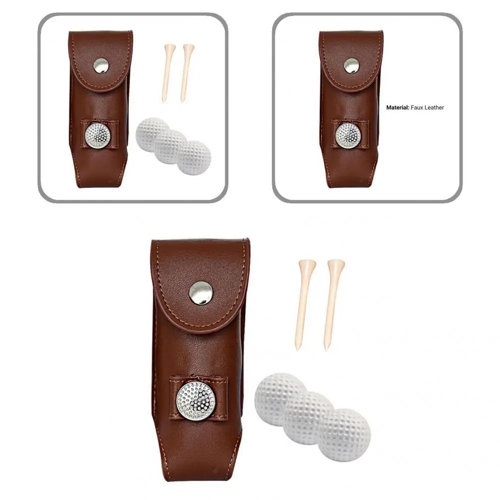 Innovative Golf Ball Waist Bag Unique Exquisite Craftsmanship Excellent Faux Leather Golf Tees Holder Pouch
Innovative Golf Ball Waist Bag Unique Exquisite Craftsmanship Excellent Faux Leather Golf Tees Holder Pouch