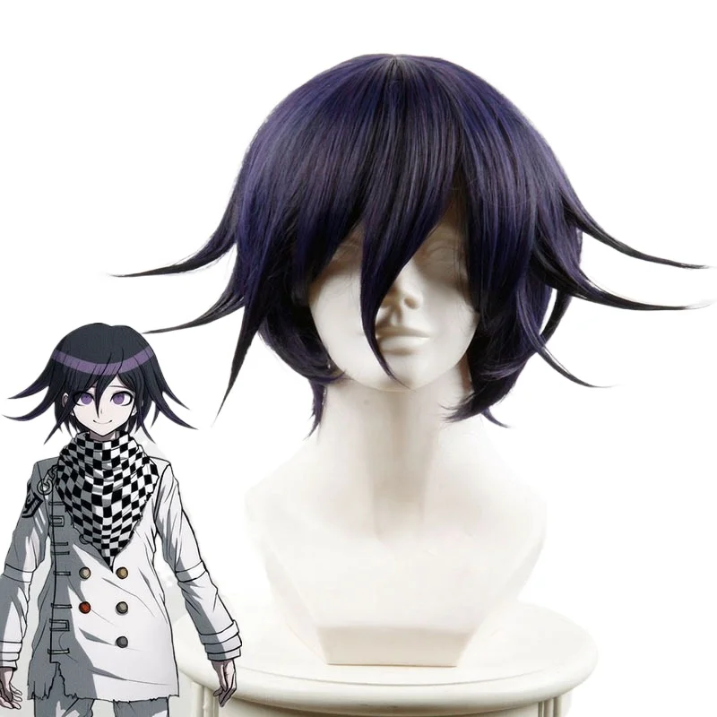 Anime Danganronpa Black Purple Short Wig Killing Harmony Ouma Kokichi High Quality Heat Resistant Synthetic Halloween Party Hair
Anime Danganronpa Black Purple Short Wig Killing Harmony Ouma Kokichi High Quality Heat Resistant Synthetic Halloween Party Hair