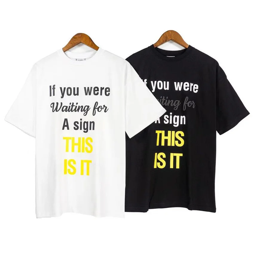 VETEMENTS Sign Logo T-shirt Men Women Letter Print Vetements Tee Slightly Oversize VTM Tops Short Sleeve
VETEMENTS Sign Logo T-shirt Men Women Letter Print Vetements Tee Slightly Oversize VTM Tops Short Sleeve