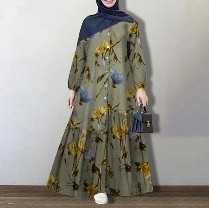 Plus Size Muslim Dress Women Dubai turkey Islamic Clothing Long Robe Kimono Print Ethnic moroccan kaftan Dresses Pocket Abaya
Plus Size Muslim Dress Women Dubai turkey Islamic Clothing Long Robe Kimono Print Ethnic moroccan kaftan Dresses Pocket Abaya