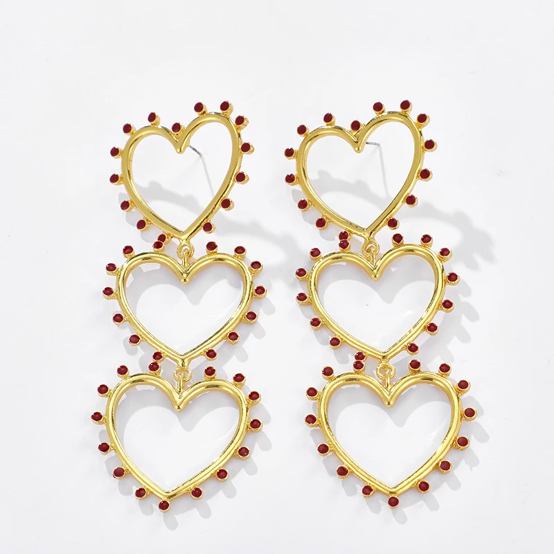 Docona Bohemia Red Black Heart Drop Dangle Earrings for Women Fashion Long Gold Metal Earrings Party Jewelry Accessories 14277
Docona Bohemia Red Black Heart Drop Dangle Earrings for Women Fashion Long Gold Metal Earrings Party Jewelry Accessories 14277